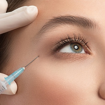 Patient receiving Botox injections